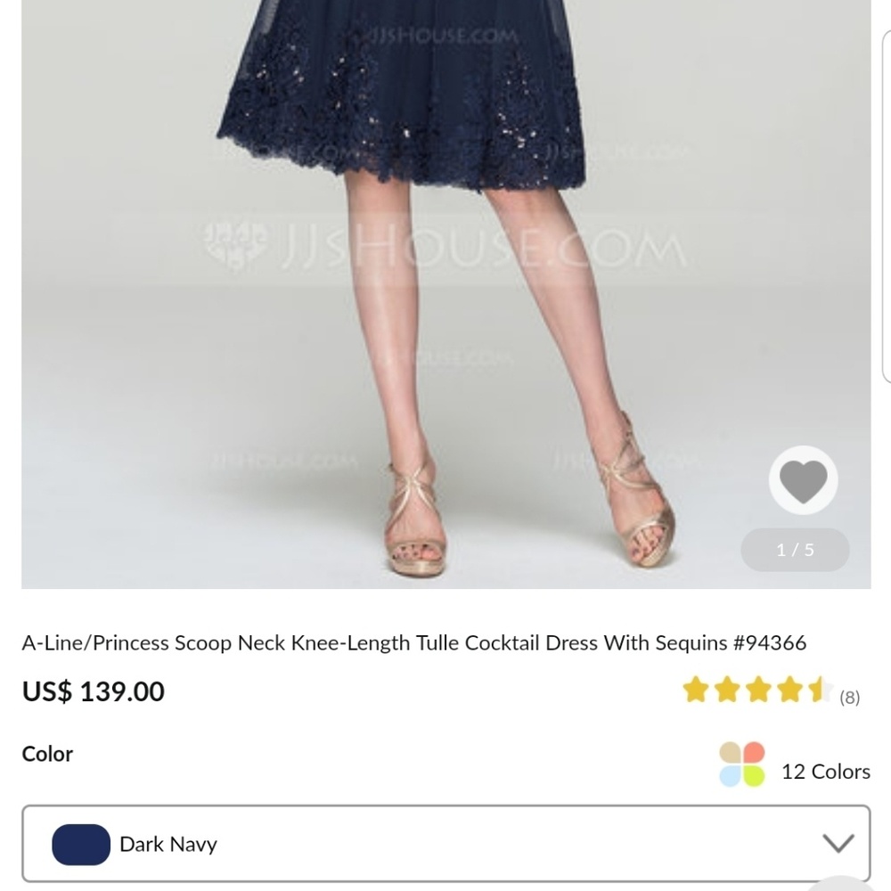 JJs house Navy a line dress